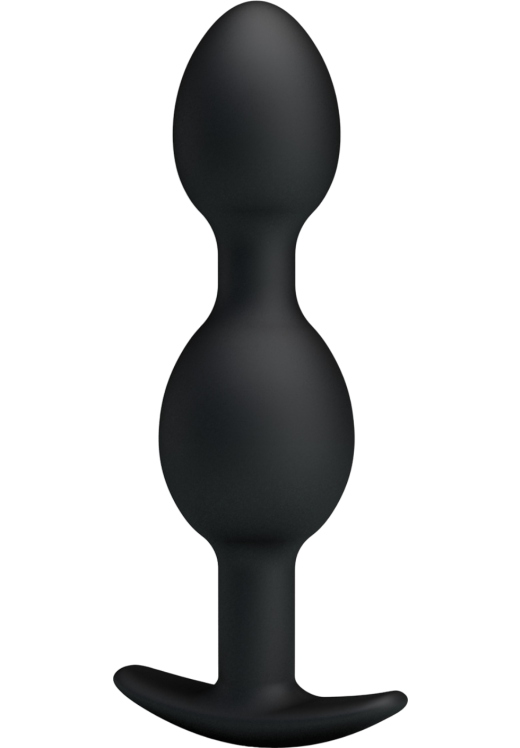Πρωκτική σφήνα από σιλικόνη σε μαύρο χρώμα, μήκους 12,5 εκ. και μέγιστης διαμέτρου 2,8 εκ.