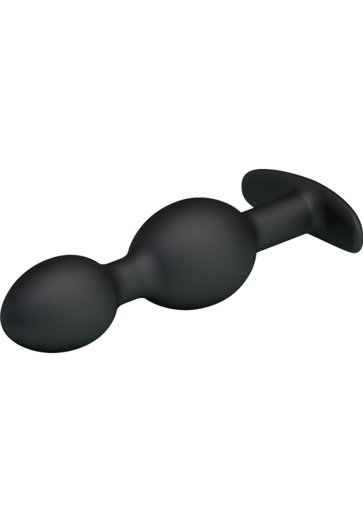 Πρωκτική σφήνα από σιλικόνη σε μαύρο χρώμα, μήκους 12,5 εκ. και μέγιστης διαμέτρου 2,8 εκ.