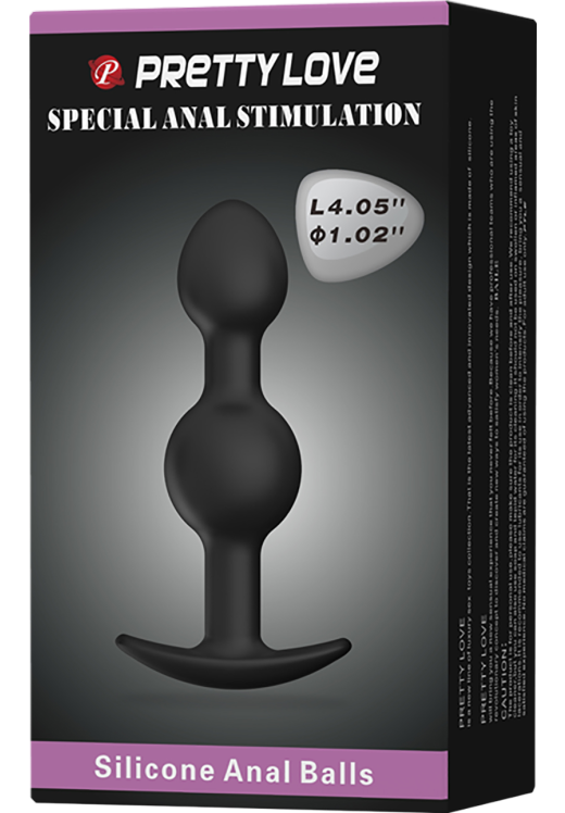 Πρωκτική σφήνα από σιλικόνη σε μαύρο χρώμα, μήκους 10,3 εκ. και μέγιστης διαμέτρου 2,6 εκ.