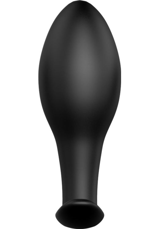 Πρωκτική σφήνα από σιλικόνη σε μαύρο χρώμα, μήκους 8,5 εκ. και μέγιστης διαμέτρου 3,1 εκ.