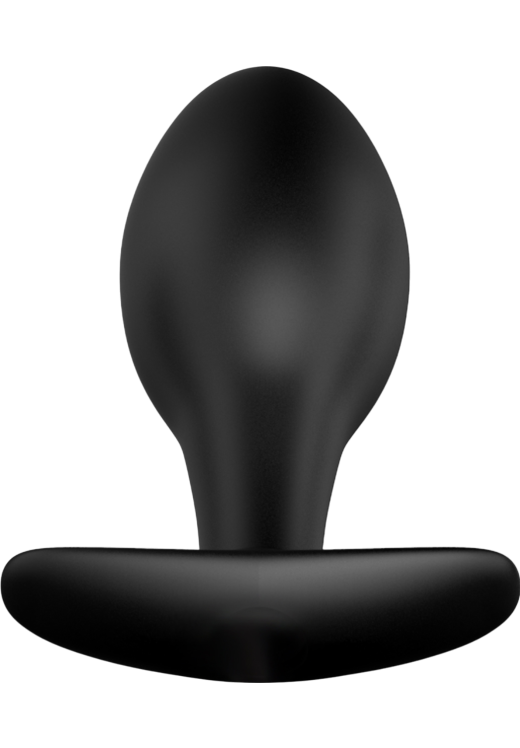 Πρωκτική σφήνα από σιλικόνη σε μαύρο χρώμα, μήκους 8,5 εκ. και μέγιστης διαμέτρου 3,1 εκ.