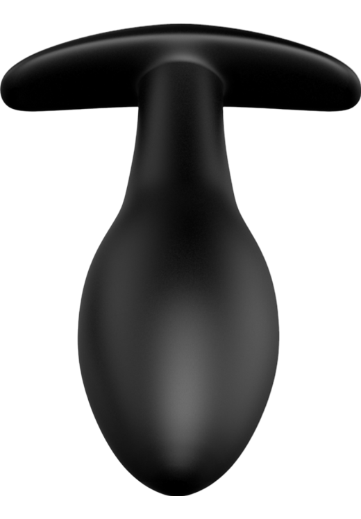 Πρωκτική σφήνα από σιλικόνη σε μαύρο χρώμα, μήκους 8,5 εκ. και μέγιστης διαμέτρου 3,1 εκ.