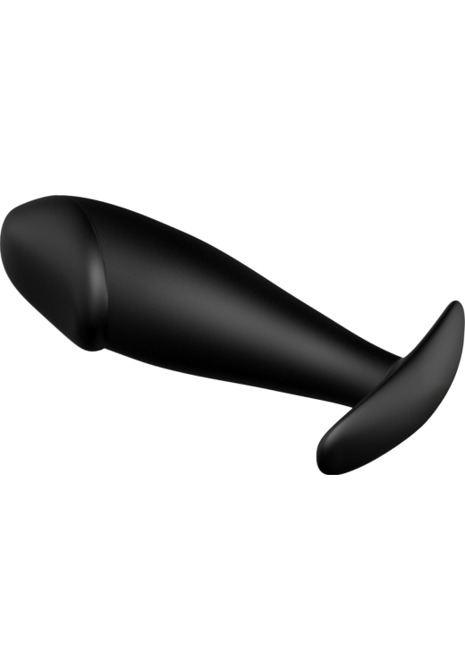 Πρωκτική σφήνα από σιλικόνη σε μαύρο χρώμα, μήκους 10 εκ. και μέγιστης διαμέτρου 3 εκ.