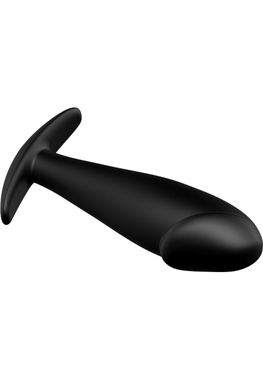 Πρωκτική σφήνα από σιλικόνη σε μαύρο χρώμα, μήκους 10 εκ. και μέγιστης διαμέτρου 3 εκ.