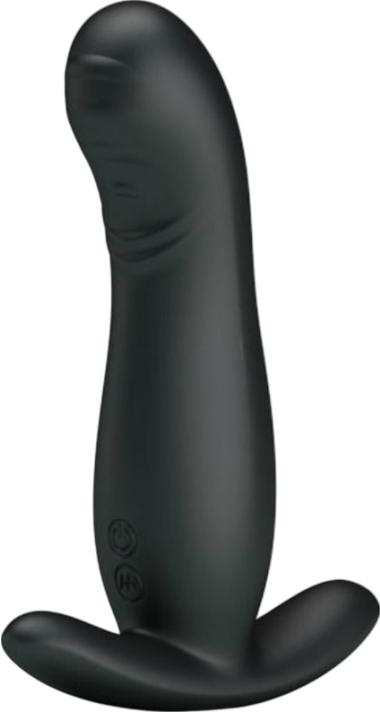 Δονούμενη σφήνα από σιλικόνη σε μαύρο χρώμα, μήκους 12,7 εκ. και μέγιστης διαμέτρου 3 εκ.