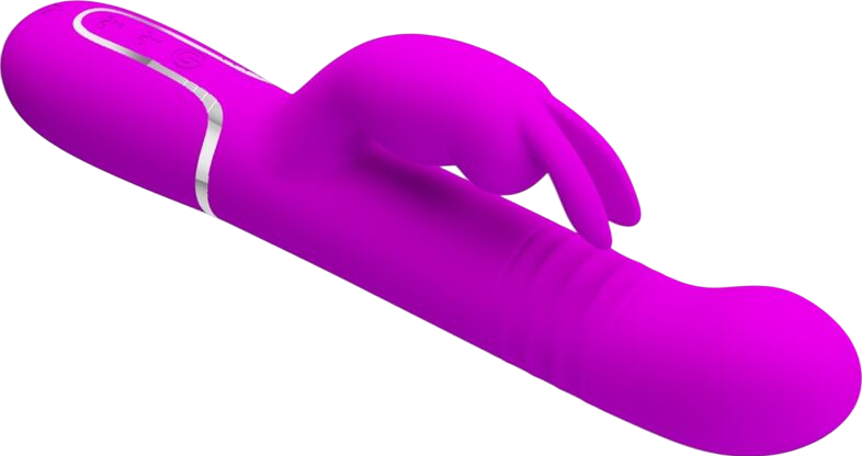 Rabbit δονητής από σιλικόνη σε μοβ χρώμα, μήκους 22,6 εκ. και μέγιστης διαμέτρου 3,7 εκ.