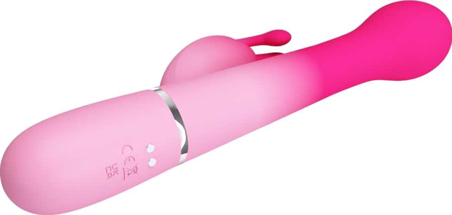 Rabbit δονητής από σιλικόνη σε ροζ χρώμα, μήκους 22,6 εκ. και μέγιστης διαμέτρου 3,7 εκ.