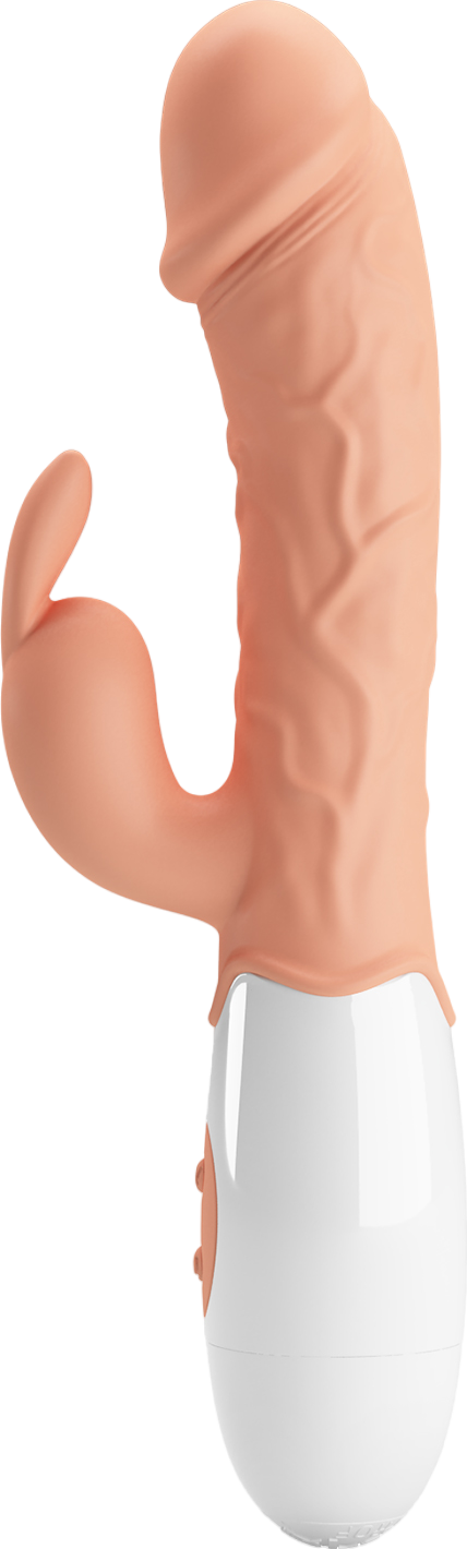 Rabbit δονητής από tpr σε φυσικό χρώμα, μήκους 19,2 εκ. και μέγιστης διαμέτρου 3,3 εκ.