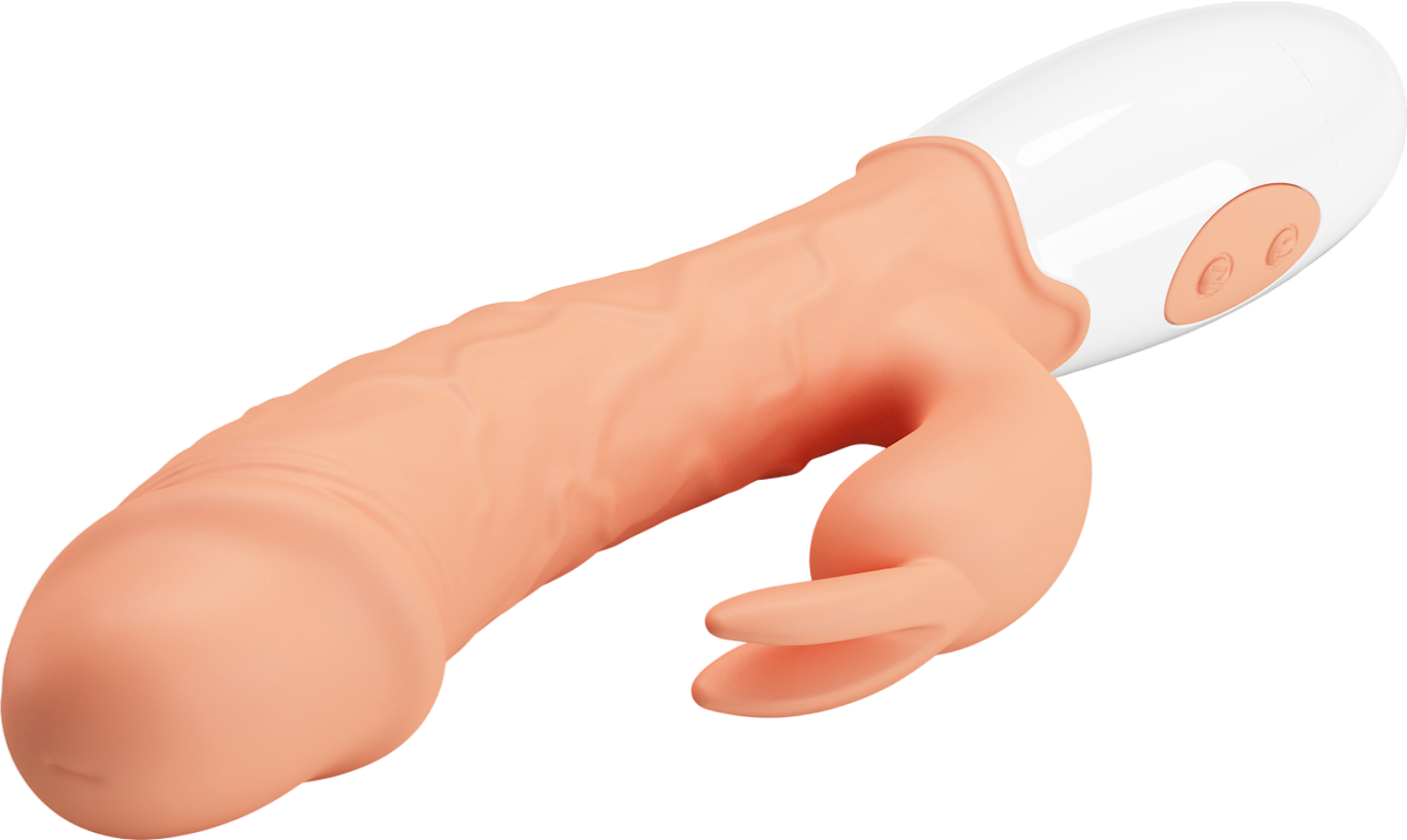 Rabbit δονητής από tpr σε φυσικό χρώμα, μήκους 19,2 εκ. και μέγιστης διαμέτρου 3,3 εκ.