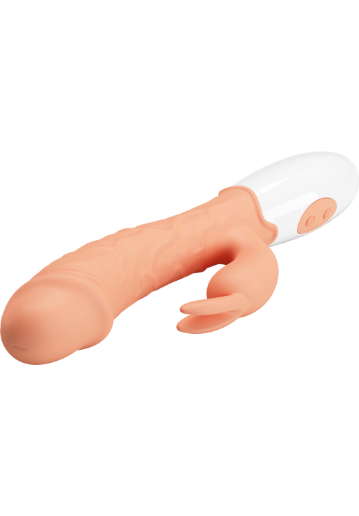 Rabbit δονητής από tpr σε φυσικό χρώμα, μήκους 19,2 εκ. και μέγιστης διαμέτρου 3,3 εκ.