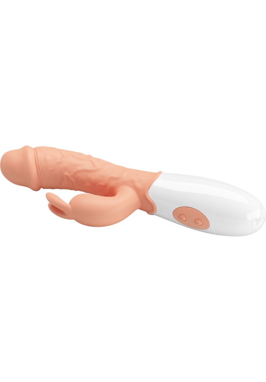 Rabbit δονητής από tpr σε φυσικό χρώμα, μήκους 19,2 εκ. και μέγιστης διαμέτρου 3,3 εκ.