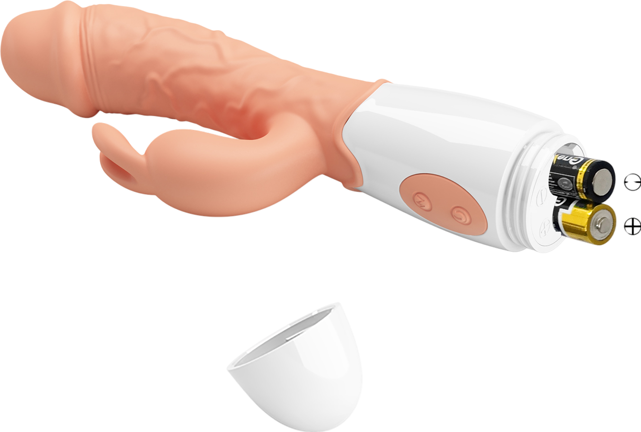 Rabbit δονητής από tpr σε φυσικό χρώμα, μήκους 19,2 εκ. και μέγιστης διαμέτρου 3,3 εκ.