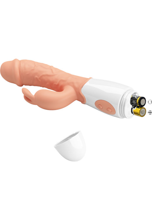 Rabbit δονητής από tpr σε φυσικό χρώμα, μήκους 19,2 εκ. και μέγιστης διαμέτρου 3,3 εκ.