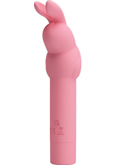 Rabbit Pretty Love Gerardo Silicone Vibrator 13,6 cm Rabbit δονητής από σιλικόνη σε ροζ χρώμα, μήκους 13,6 εκ. και μέγιστης διαμέτρου 3,2 εκ.