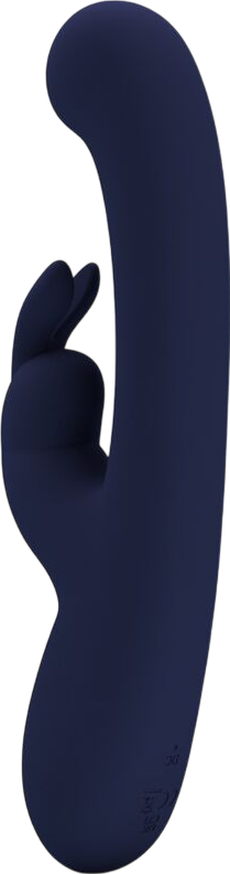 Rabbit δονητής από σιλικόνη σε μπλέ χρώμα, μήκους 22 εκ. και μέγιστης διαμέτρου 4 εκ.