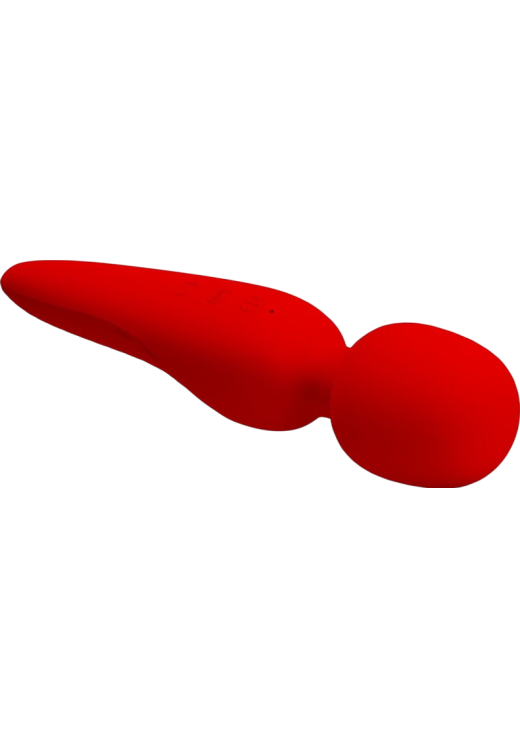 Rabbit δονητής από σιλικόνη σε κόκκινο χρώμα, μήκους 21,5 εκ. και μέγιστης διαμέτρου 5 εκ.