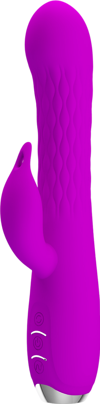 Rabbit δονητής από σιλικόνη σε μοβ χρώμα, μήκους 20,5 εκ. και μέγιστης διαμέτρου 3,3 εκ.