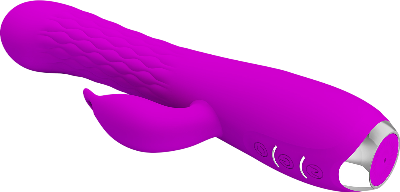 Rabbit δονητής από σιλικόνη σε μοβ χρώμα, μήκους 20,5 εκ. και μέγιστης διαμέτρου 3,3 εκ.