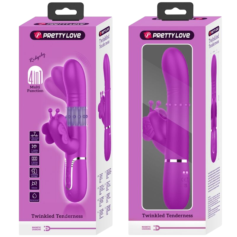 Rabbit δονητής από σιλικόνη σε φούξια χρώμα, μήκους 22,6 εκ. και μέγιστης διαμέτρου 3,5 εκ.