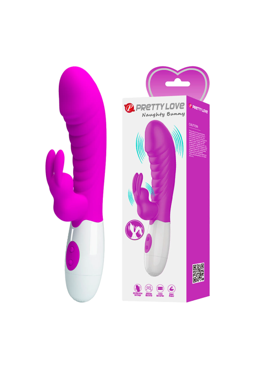 Rabbit δονητής από σιλικόνη σε μοβ χρώμα, μήκους 19,8 εκ. και μέγιστης διαμέτρου 3,6 εκ.