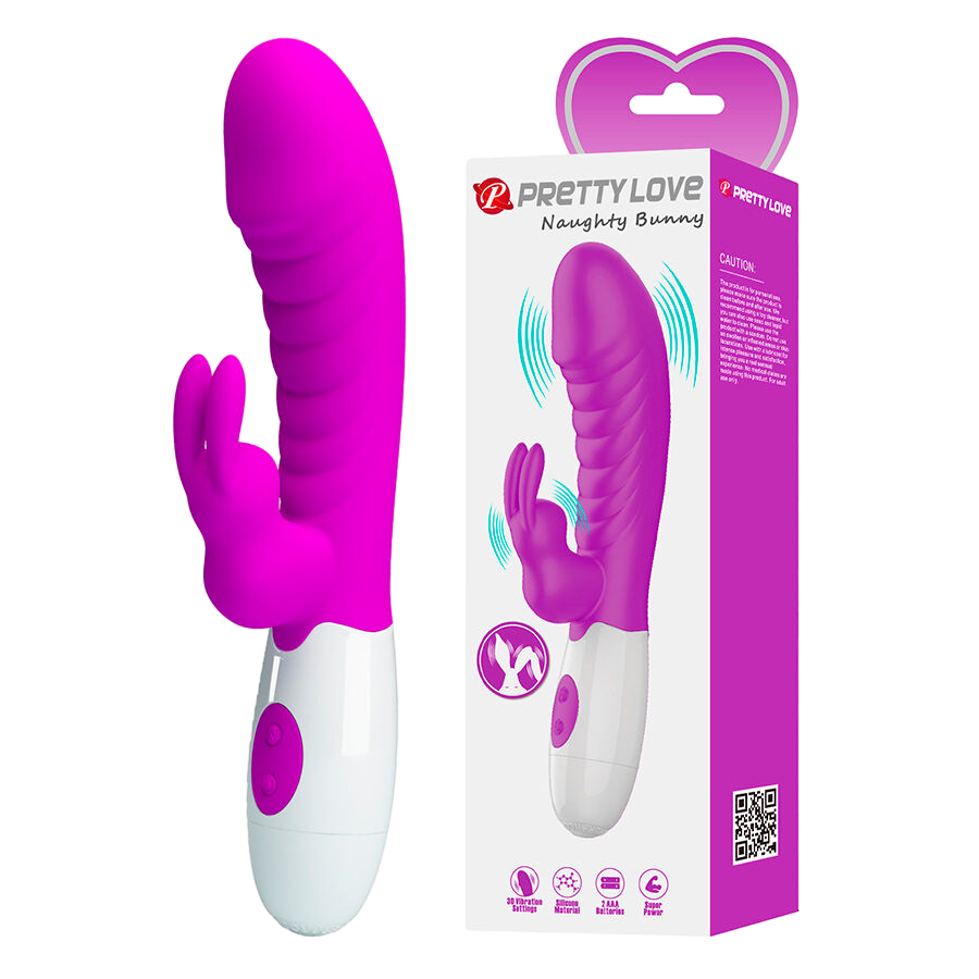 Rabbit δονητής από σιλικόνη σε μοβ χρώμα, μήκους 19,8 εκ. και μέγιστης διαμέτρου 3,6 εκ.