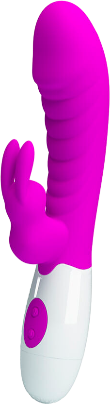 Rabbit δονητής από σιλικόνη σε μοβ χρώμα, μήκους 19,8 εκ. και μέγιστης διαμέτρου 3,6 εκ.