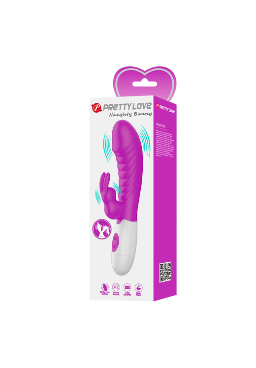 Rabbit δονητής από σιλικόνη σε μοβ χρώμα, μήκους 19,8 εκ. και μέγιστης διαμέτρου 3,6 εκ.