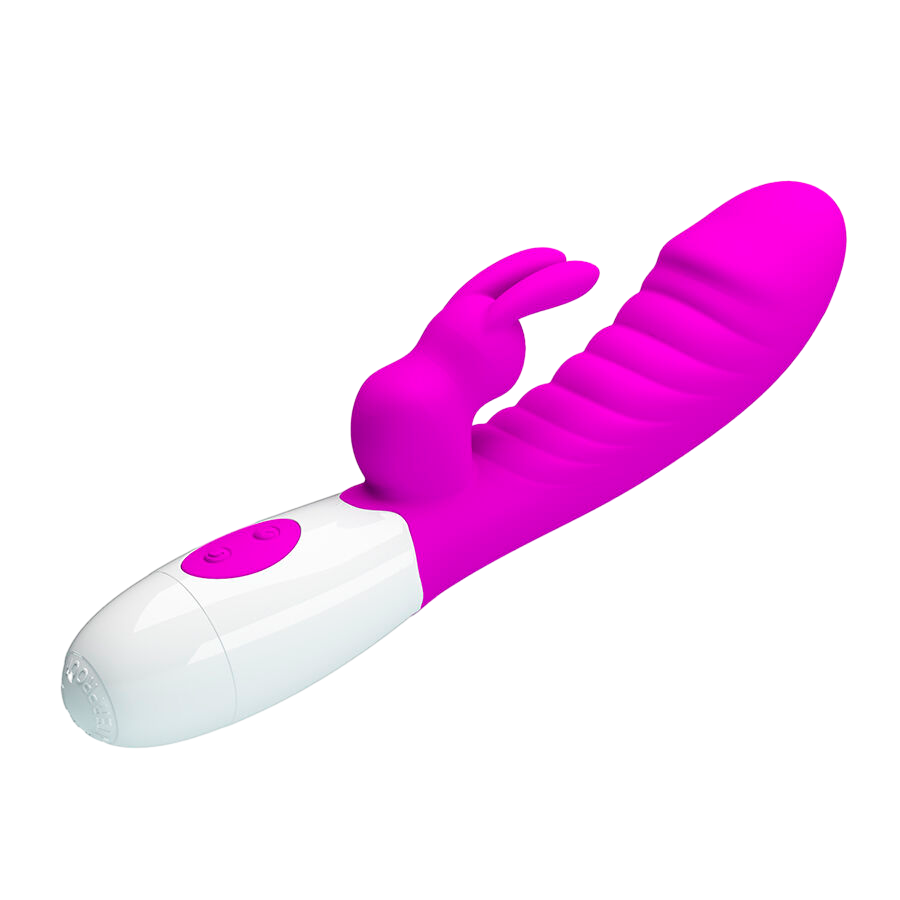 Rabbit δονητής από σιλικόνη σε μοβ χρώμα, μήκους 19,8 εκ. και μέγιστης διαμέτρου 3,6 εκ.