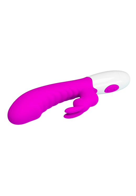 Rabbit δονητής από σιλικόνη σε μοβ χρώμα, μήκους 19,8 εκ. και μέγιστης διαμέτρου 3,6 εκ.