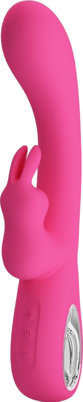 Rabbit δονητής από σιλικόνη σε ροζ χρώμα, μήκους 19.8 εκ. και μέγιστης διαμέτρου 3,4 εκ.