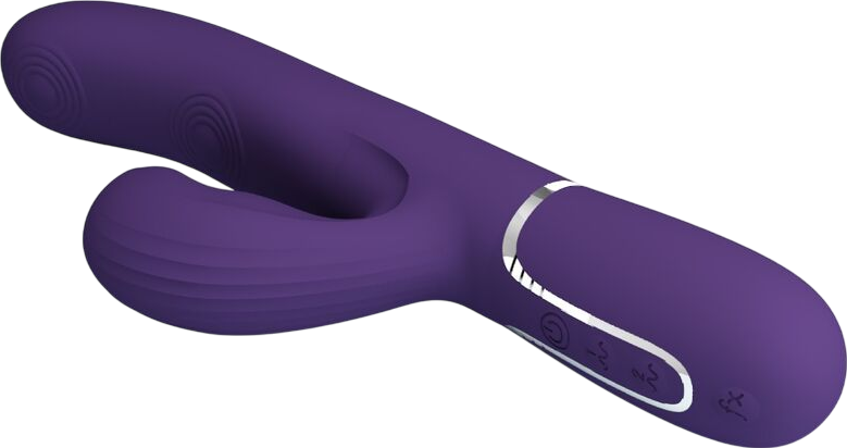 Rabbit δονητής από σιλικόνη σε μοβ χρώμα, μήκους 22,8 εκ. και μέγιστης διαμέτρου 3,4 εκ.