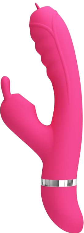 Rabbit δονητής από σιλικόνη σε ροζ χρώμα, μήκους 20,2 εκ. και μέγιστης διαμέτρου 3,3 εκ