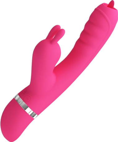 Rabbit δονητής από σιλικόνη σε ροζ χρώμα, μήκους 20,2 εκ. και μέγιστης διαμέτρου 3,3 εκ