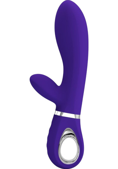 Rabbit Pretty Love Thomas Multifunction G-spot Vibrator 20,5 cm Rabbit δονητής από σιλικόνη σε μοβ χρώμα, μήκους 20,5 εκ. και μέγιστης διαμέτρου 4 εκ.