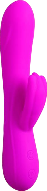 Rabbit δονητής από σιλικόνη σε μοβ χρώμα, μήκους 21 εκ. και μέγιστης διαμέτρου 3,8 εκ.