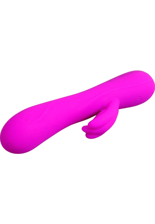 Rabbit δονητής από σιλικόνη σε μοβ χρώμα, μήκους 21 εκ. και μέγιστης διαμέτρου 3,8 εκ.