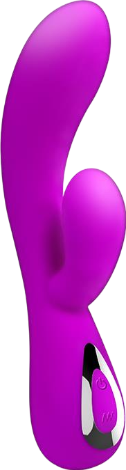 Rabbit δονητής από σιλικόνη σε μοβ χρώμα, μήκους 19 εκ. και μέγιστης διαμέτρου 3,5 εκ.