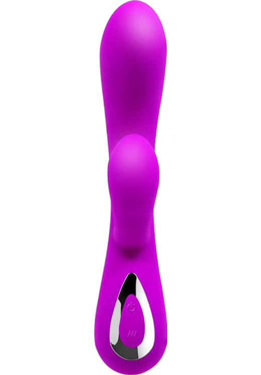 Rabbit δονητής από σιλικόνη σε μοβ χρώμα, μήκους 19 εκ. και μέγιστης διαμέτρου 3,5 εκ.