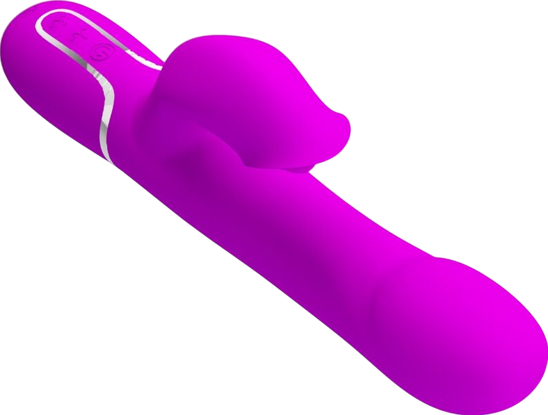 Rabbit δονητής από σιλικόνη σε μοβ χρώμα, μήκους 22,7 εκ. και μέγιστης διαμέτρου 3,4 εκ.