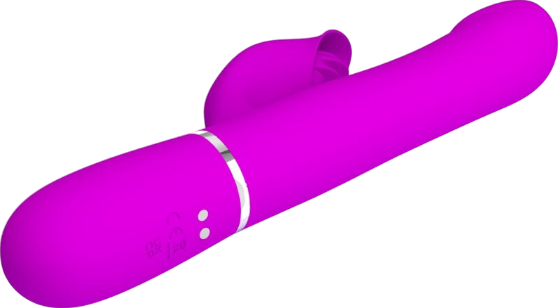 Rabbit δονητής από σιλικόνη σε μοβ χρώμα, μήκους 22,7 εκ. και μέγιστης διαμέτρου 3,4 εκ.