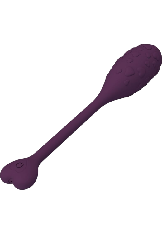 Τηλεχειριζόμενο αυγό από σιλικόνη σε λιλά χρώμα, μήκους 18,9 εκ. και μέγιστης διαμέτρου 3,2 εκ.