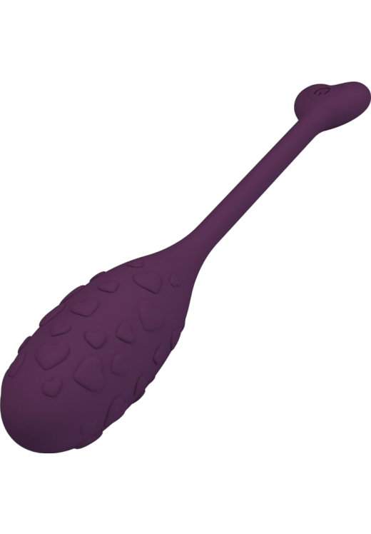 Τηλεχειριζόμενο αυγό από σιλικόνη σε λιλά χρώμα, μήκους 18,9 εκ. και μέγιστης διαμέτρου 3,2 εκ.