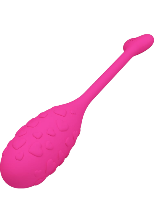 Τηλεχειριζόμενο αυγό από σιλικόνη σε ροζ χρώμα, μήκους 18,9 εκ. και μέγιστης διαμέτρου 3,2 εκ.