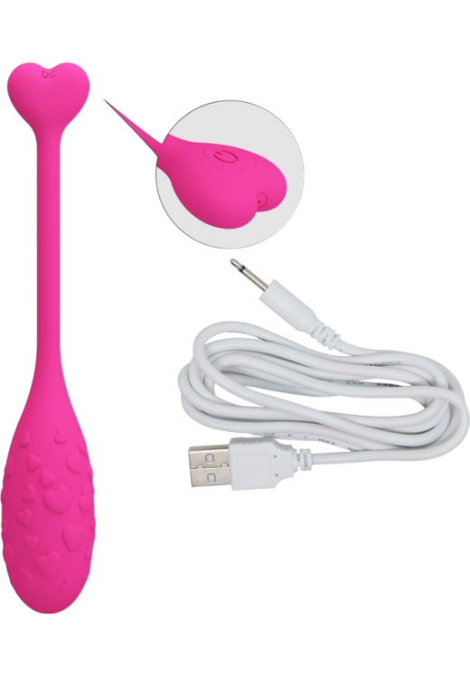 Τηλεχειριζόμενο αυγό από σιλικόνη σε ροζ χρώμα, μήκους 18,9 εκ. και μέγιστης διαμέτρου 3,2 εκ.