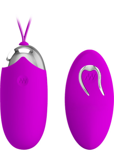 Remote Τηλεχειριζόμενο Αυγό PL-C84 Purple Τηλεχειριζόμενο αυγό από σιλικόνη σε μοβ χρώμα, μήκους 7,5 εκ. και μέγιστης διαμέτρου 3,3 εκ. με τηλεχειριζόμενο χειρισμό
