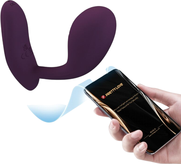 Δονητής σημείου g από σιλικόνη σε λιλά χρώμα, μήκους 10,8 εκ. και μέγιστης διαμέτρου 3,2 εκ.