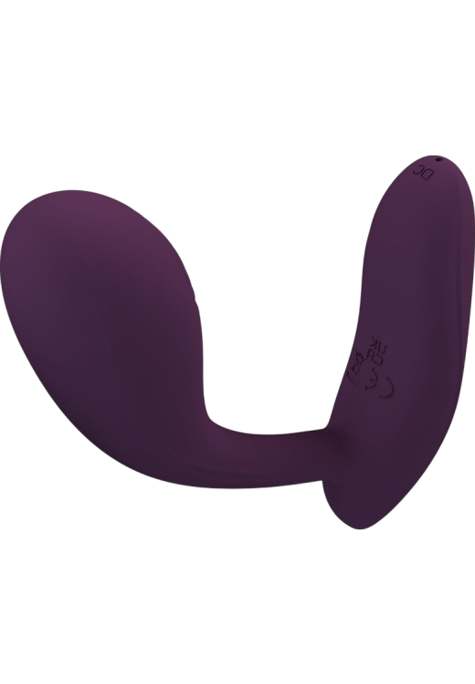 Δονητής σημείου g από σιλικόνη σε λιλά χρώμα, μήκους 10,8 εκ. και μέγιστης διαμέτρου 3,2 εκ.