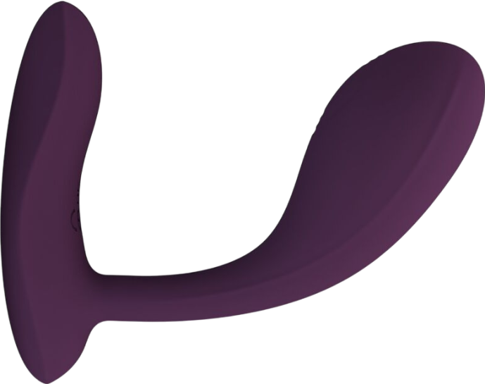 Δονητής σημείου g από σιλικόνη σε λιλά χρώμα, μήκους 10,8 εκ. και μέγιστης διαμέτρου 3,2 εκ.