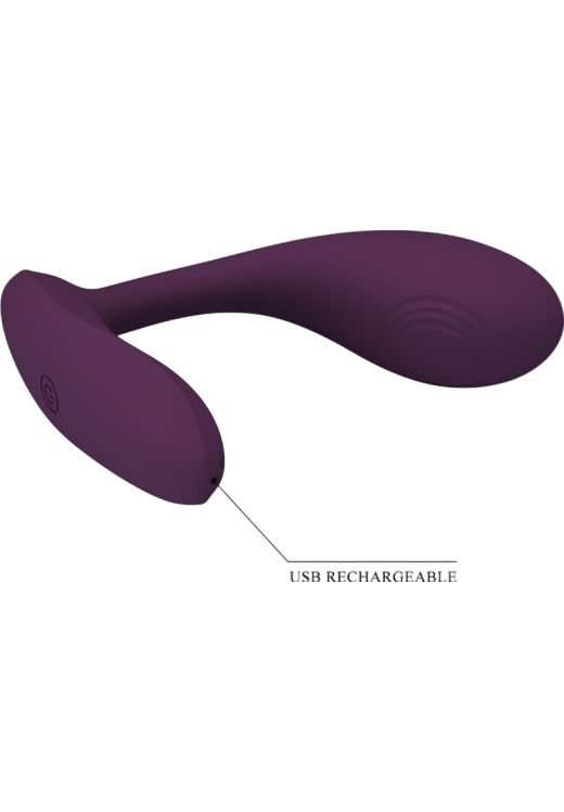 Δονητής σημείου g από σιλικόνη σε λιλά χρώμα, μήκους 10,8 εκ. και μέγιστης διαμέτρου 3,2 εκ.