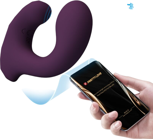 Δονητής σημείου g από σιλικόνη σε μοβ χρώμα, μήκους 9 εκ. και μέγιστης διαμέτρου 2,9 εκ.